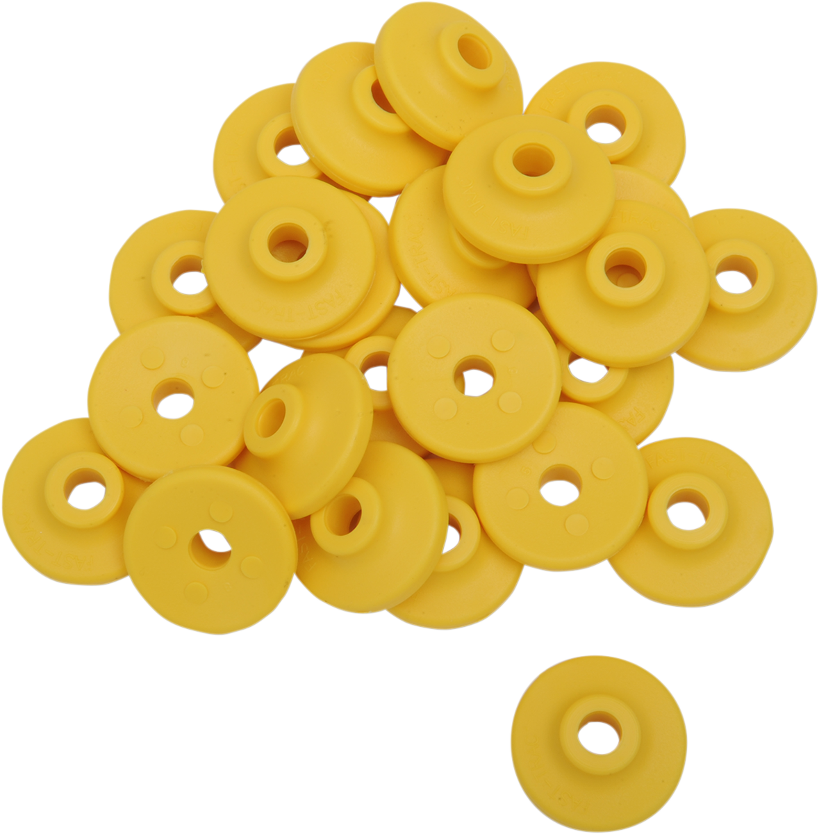 FAST-TRAC Extra Large Backer Plates - Yellow - Round - 96 Pack 607RY-96