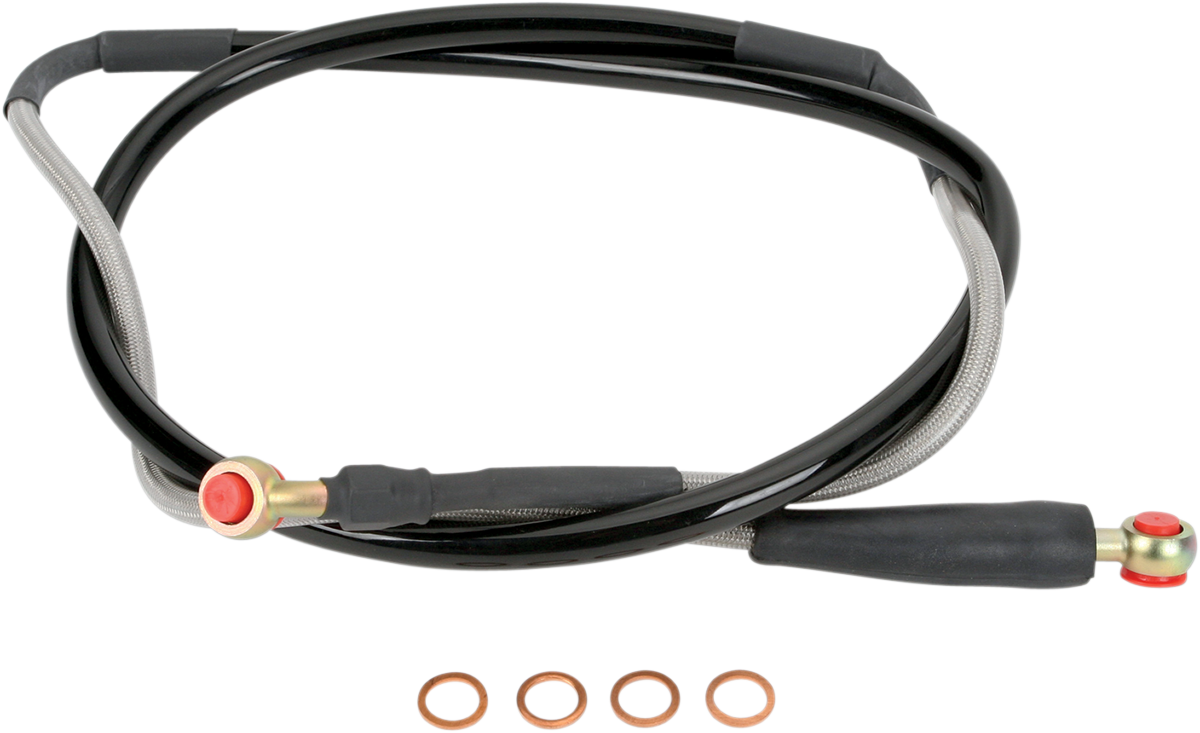 MOOSE RACING Brake Line - Front - Stainless Steel - KX K02-1030