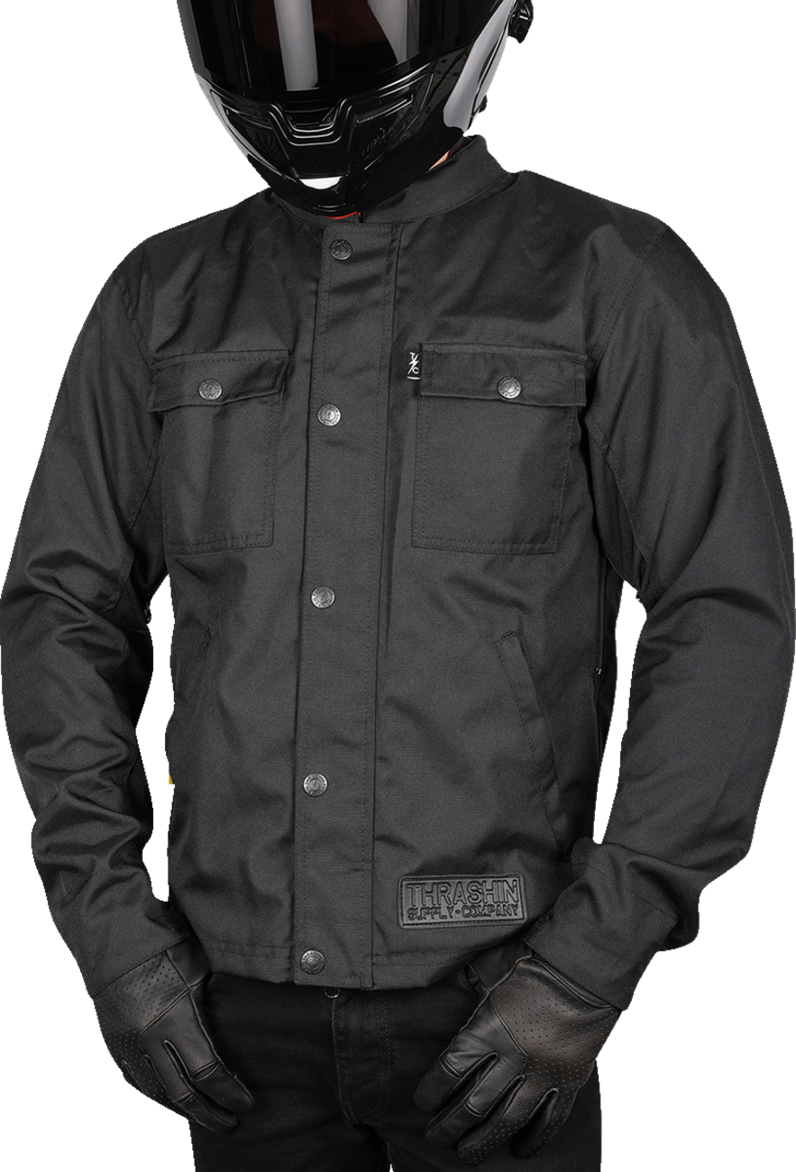 THRASHIN SUPPLY CO. Atlas v2 Riding Jacket - Black - Medium TMJ-09-09