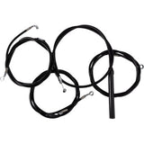 LA CHOPPERS Handlebar Cable/Brake Line Kit - Complete - 12" - 14" Handlebars - Black Vinyl  Glide  2023-2024  LA-8059KT2-13B