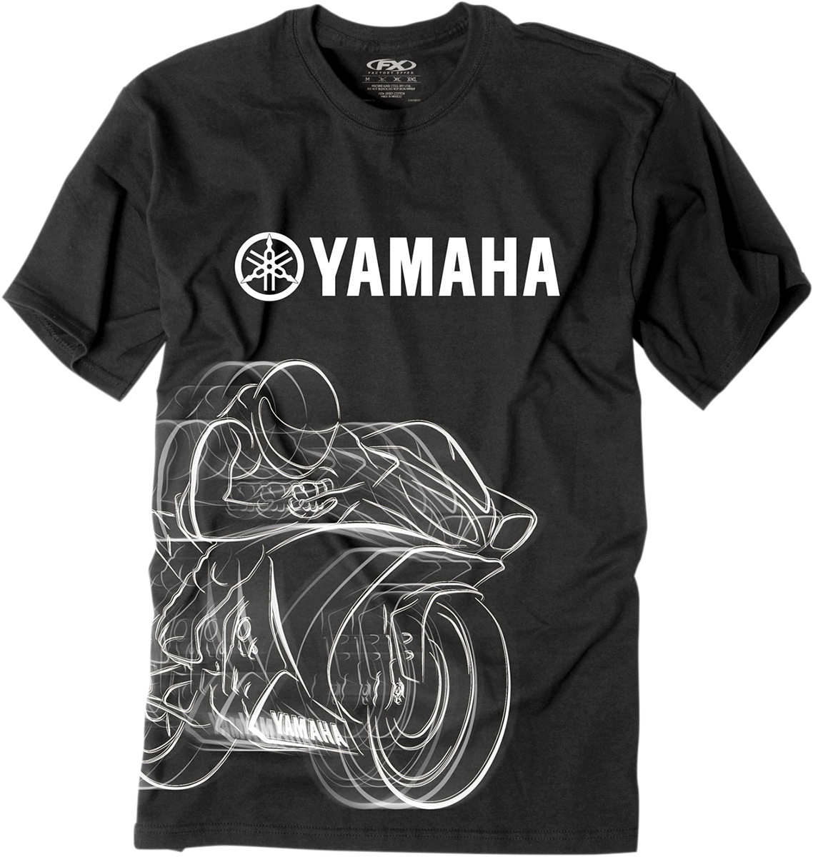 FACTORY EFFEX YAMAHA R1 T-Shirt - Black - XL 16-88284