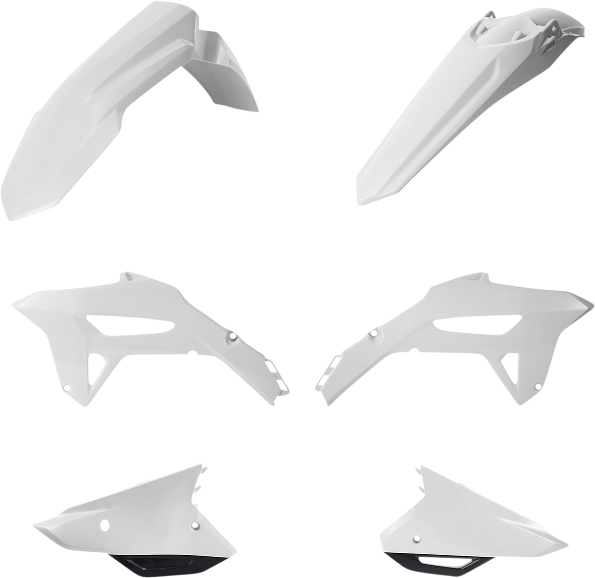 ACERBIS Standard Replacement Body Kit - White/Black 2858911035