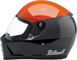 BILTWELL Lane Splitter Helmet - Gloss Podium Orange/Gray/Black - Small 1004-550-102