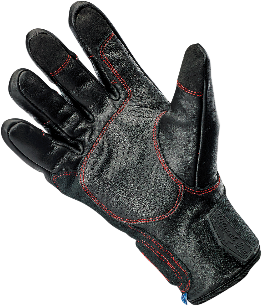 BILTWELL Belden Gloves - Redline - Large 1505-0108-304