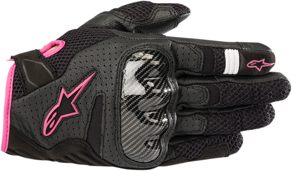 ALPINESTARS Women Stella SMX-1 Air V2 Gloves - Black/Fuchsia - XL 3590518-1039-XL