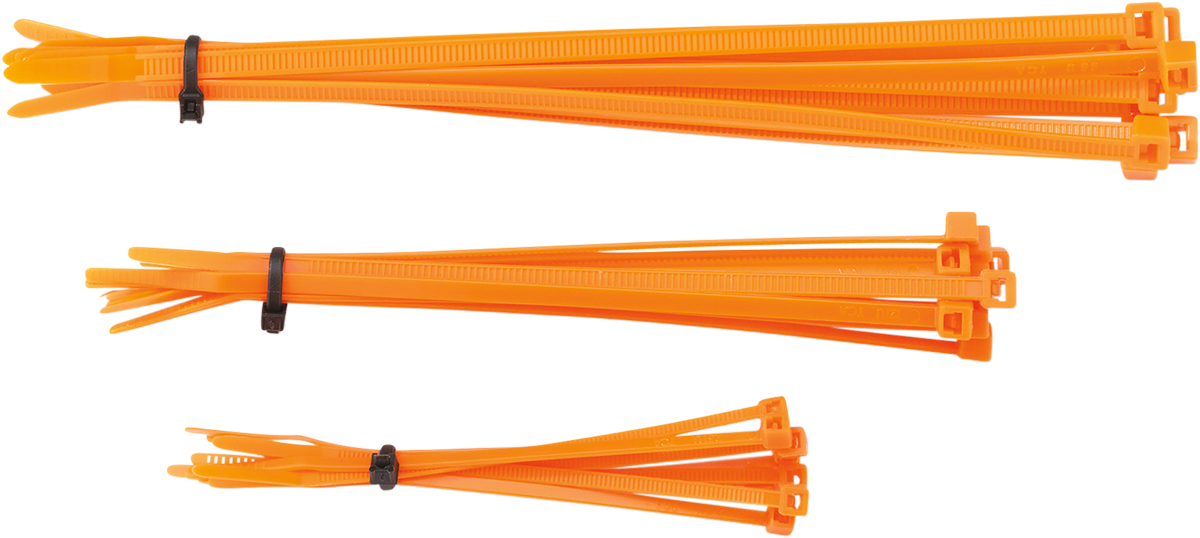 MOOSE RACING Cable Ties - Orange - 30-Pack 303-4682