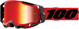 100% Racecraft 2 Goggles - Red - Red Mirror 50010-00003