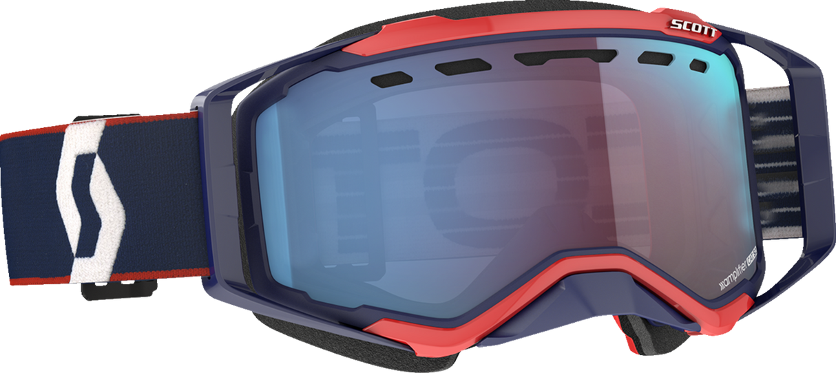 SCOTT Prospect Snow Goggles - Blue/Red - Enhancer Blue Chrome 272846-6667347