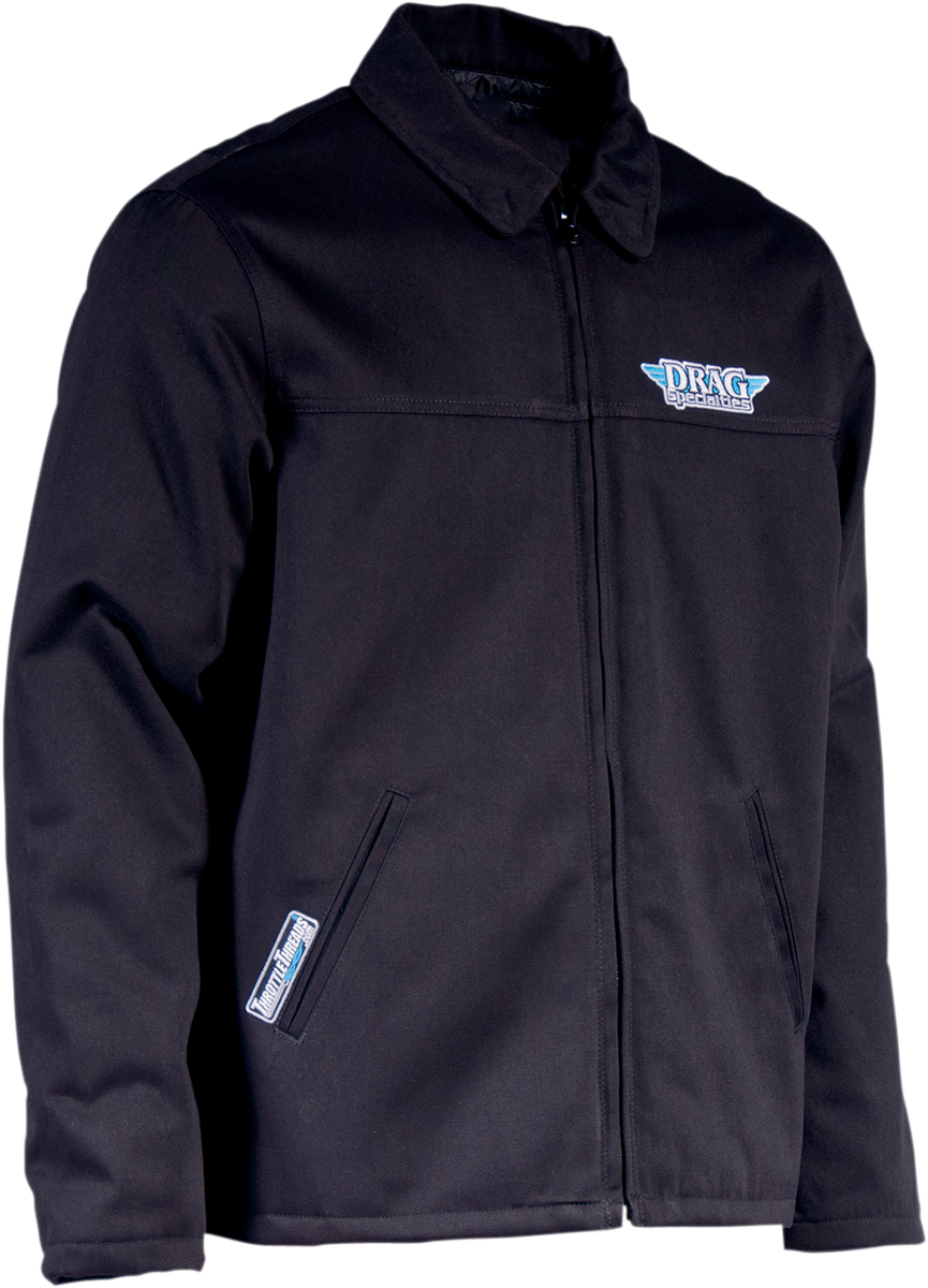 THROTTLE THREADS Drag Specialties Shop Jacket - Black - Medium DRG19J28BKMR