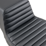 SADDLEMEN Step-Up Seat - Front Tuck-n-Roll - Black - FLHR/FLHX 897-06-171