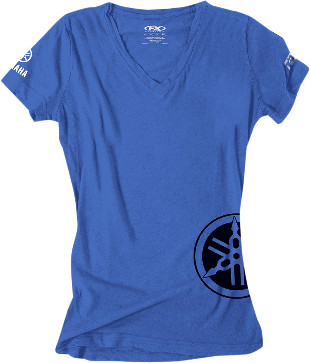 FACTORY EFFEX Women's Yamaha T-Shirt - Royal Blue - XL 17-87246