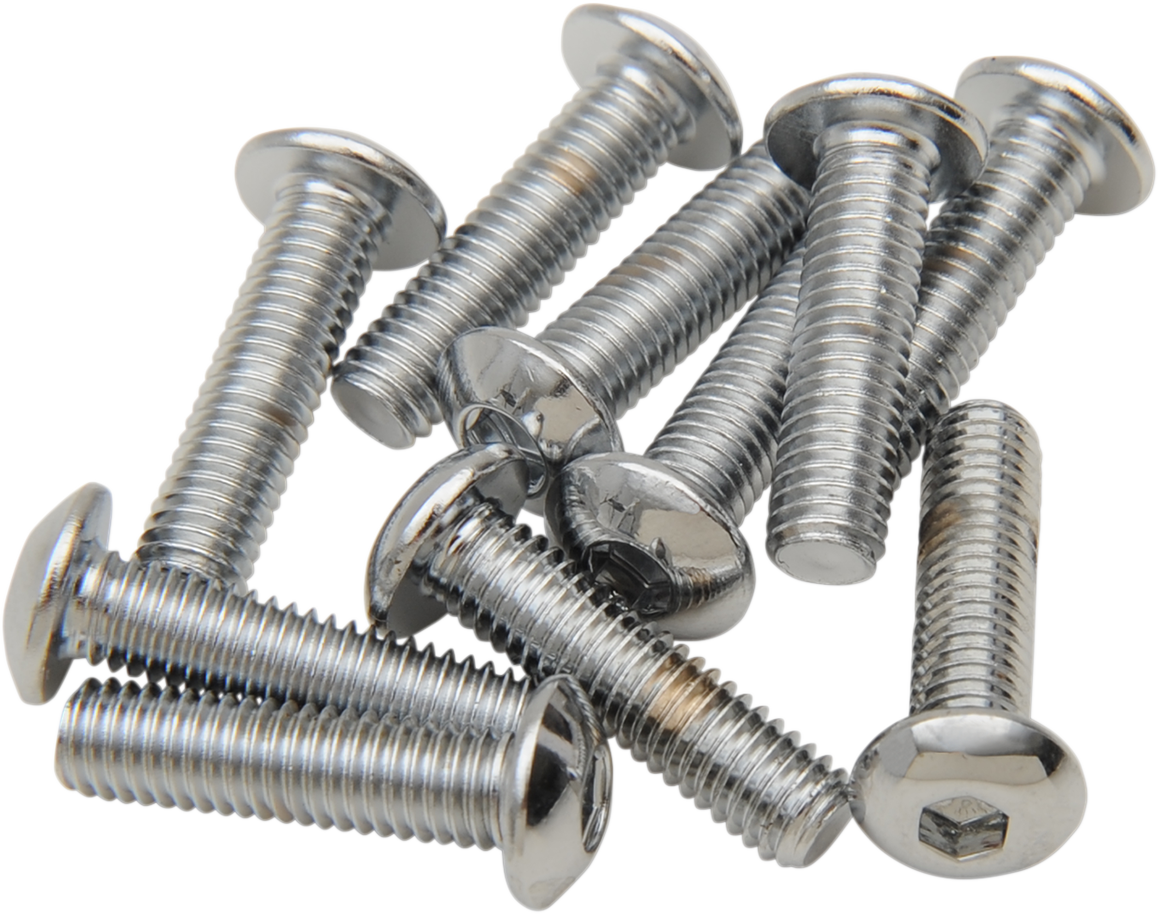 DRAG SPECIALTIES Bolts - Button-Head - 10-32 x 3/4" MPB395