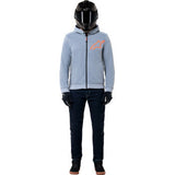 ALPINESTARS Chrome v2 Sport Hoodie - Heather Gray/Red Fluo - Medium 4200325-9199-M