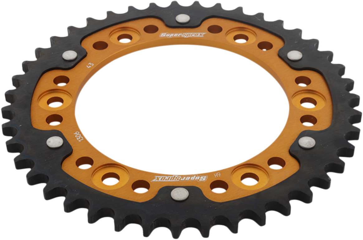 SUPERSPROX Stealth Rear Sprocket - 43 Tooth - Gold - Honda RST-1306-43-GLD