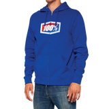 100% Official Fleece Zip-Up Hoodie - Royal - 2XL 20032-00024