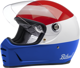 BILTWELL Lane Splitter Helmet - Gloss Podium Red/White/Blue - XL 1004-549-105