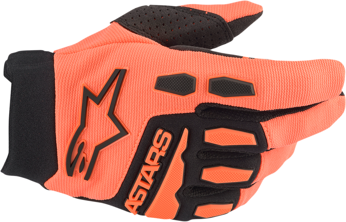 ALPINESTARS Youth Full Bore Gloves - Orange/Black - Large 3543622-41-L