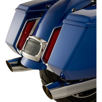 CIRO Filler Panel Tail Lights - Red Lens - Chrome 42052
