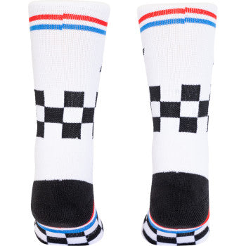 FMF FMF Raceway Socks - White - One Size FA24194900