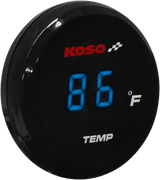 KOSO NORTH AMERICA I-Gear Thermometer - Blue Digits BA067B12