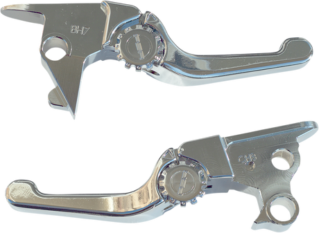 POWERSTANDS RACING Lever Set - Anthem - Shorty - Chrome 12-01656-20