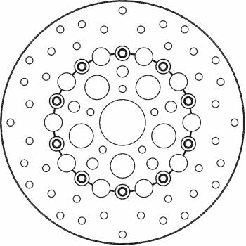 MOTO-MASTER Brake Rotor - Front - Kingman 112318-PU