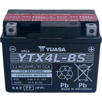 YUASA Battery - YTX4L-BS YUAM62X4BIND