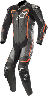 ALPINESTARS GP Plus v2 Camo 1-Piece Leather Suit - Black/Charcoal/Red Fluorescent - US 42 / EU 52 3150718-994-52