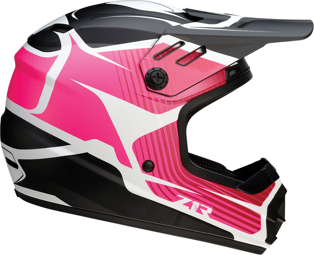 Z1R Youth Rise Helmet - Flame - Pink - Medium 0111-1452