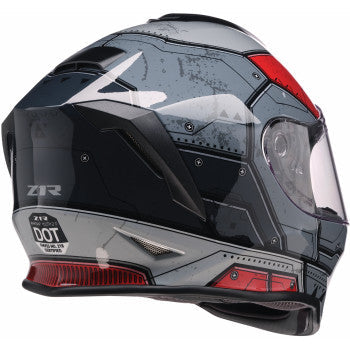 Z1R Youth Warrant 2.0 Helmet - Sentinel - Black/Red - Small 0102-0289