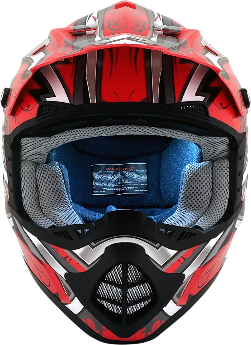 AFX FX-17 Helmet - Butterfly - Matte Ferrari Red - Small 0110-7117