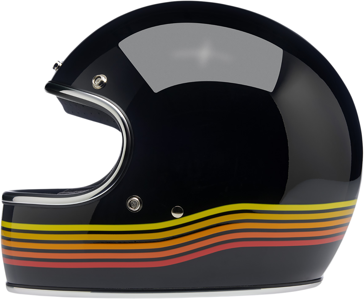 BILTWELL Gringo Helmet - Gloss Black Spectrum - Small 1002-536-102