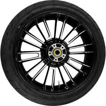 COASTAL MOTO Atlantic Rear Wheel - Black Cut (18") | Dunlop Tire (180/55B18) PKG-ATL185BC-ABST