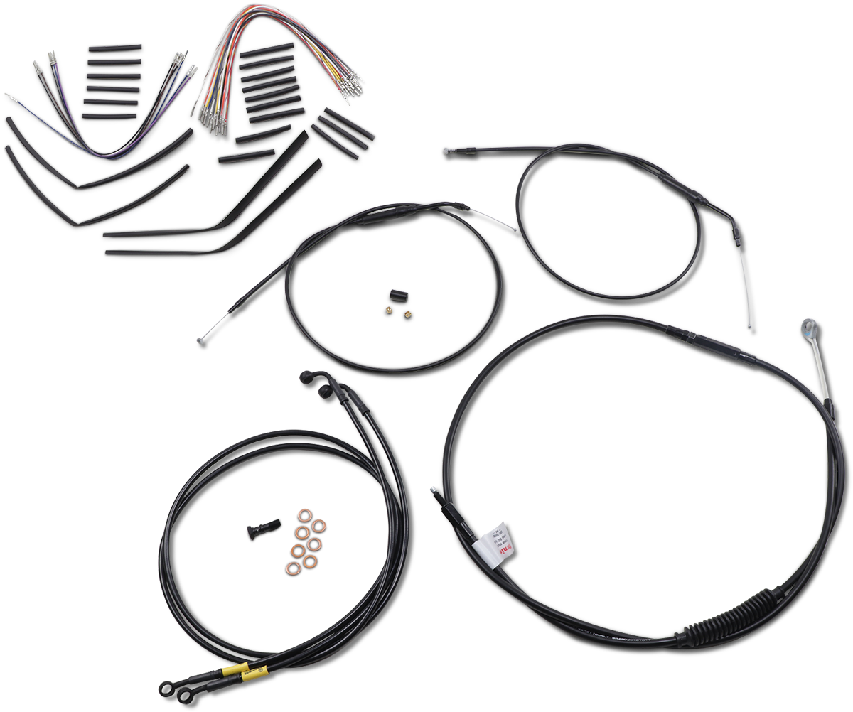 BURLY BRAND Control Kit - 14" Ape Hanger Handlebars B30-1198