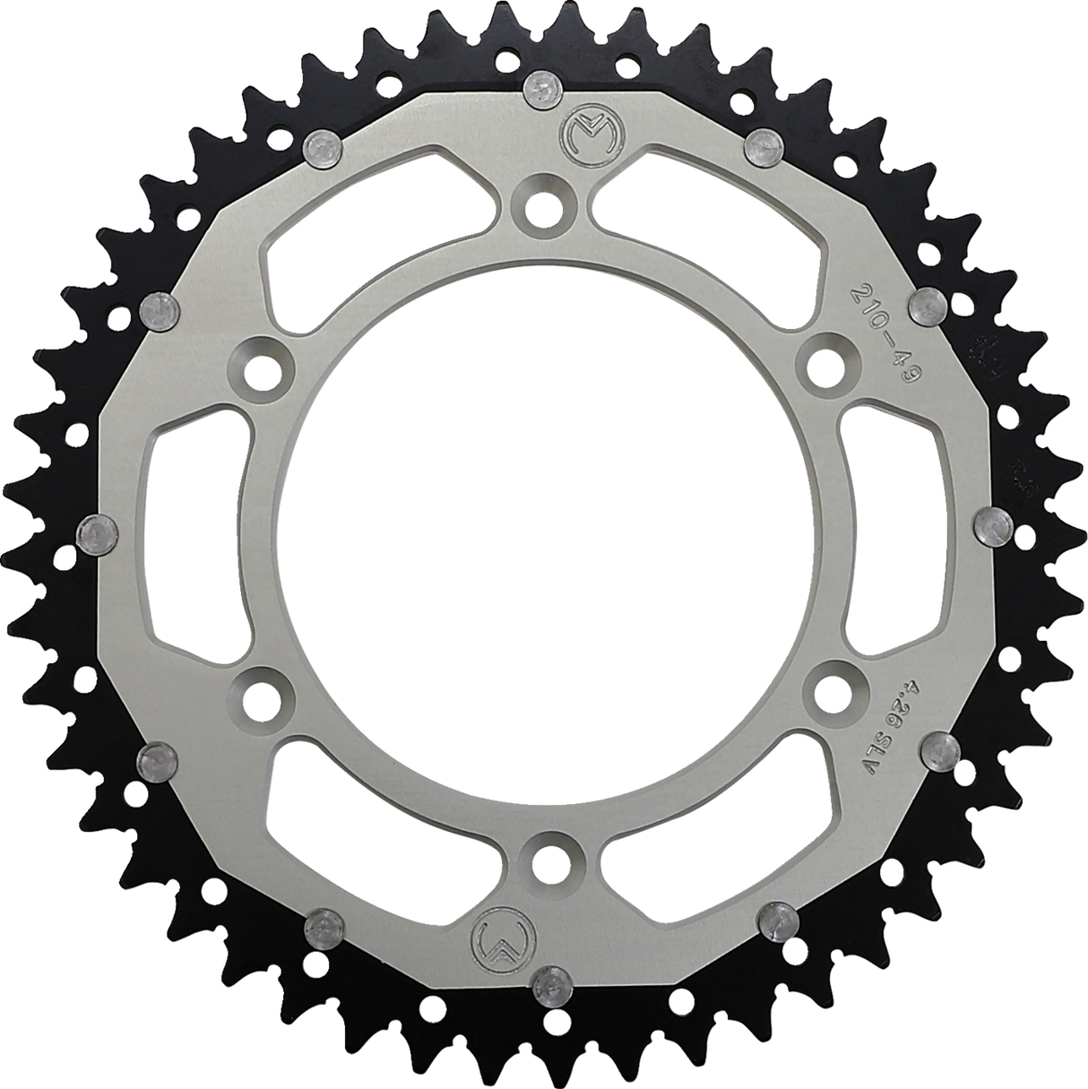 MOOSE RACING Dual Sprocket - Silver - 49 Tooth 1210-210-49-11X