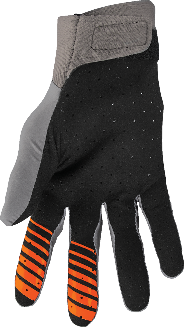 THOR Agile Gloves - Analog - Charcoal/Orange - Large 3330-7666