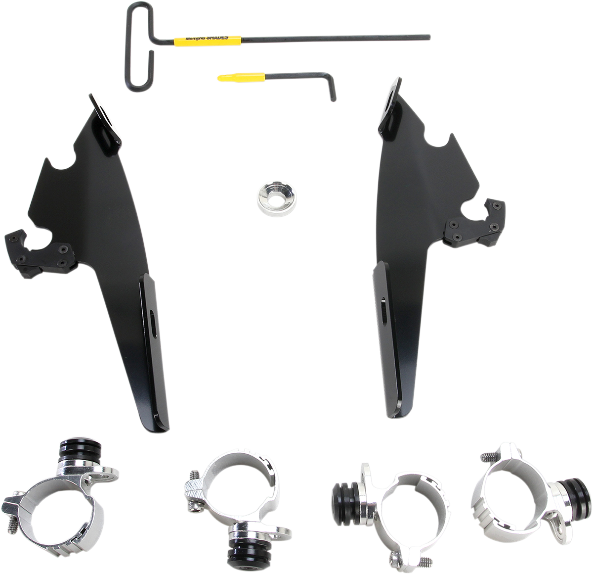 MEMPHIS SHADES Batwing - Mounting Kit - Black - XL883 MEB2004