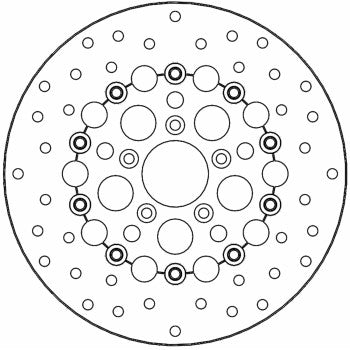 MOTO-MASTER Brake Rotor 5 Hole  Front  11-1/2" - Kingman  112308-PU