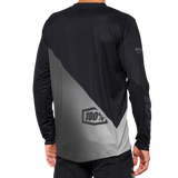 100% R-Core-X Long-Sleeve Jersey - Black/Gray - Medium 40000-00001