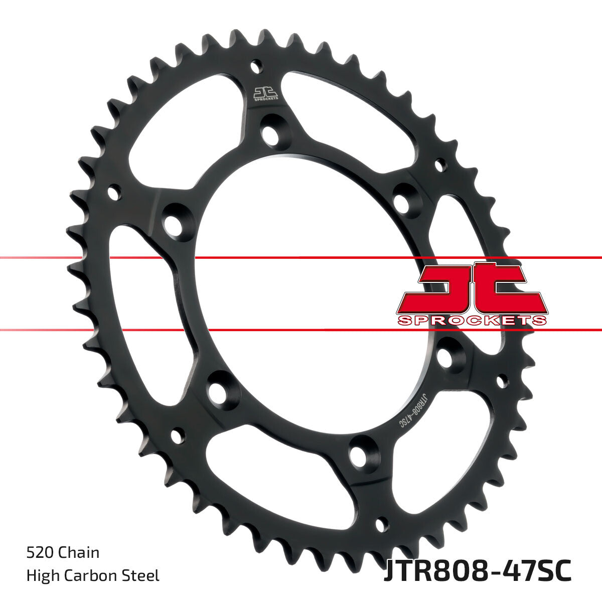 JTRear Sprocket Steel 47t-520 Kaw/SuzJTR808.47SC