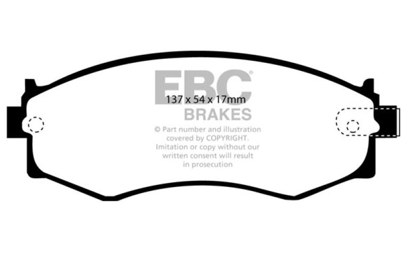 EBC 91-97 Infiniti G20 2.0 Redstuff Front Brake Pads DP3792C