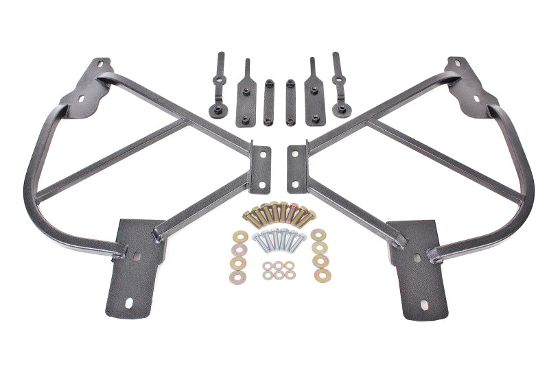 BMR 10-15 5th Gen Camaro Bolt-On Subframe Connectors - Black Hammertone SFC015H