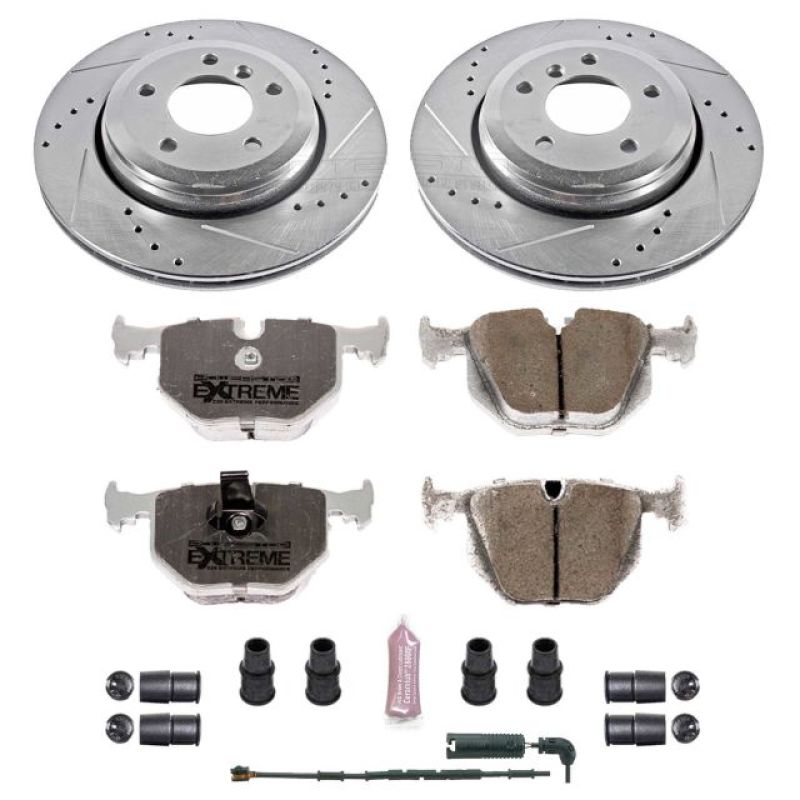 Power Stop 01-06 BMW 330Ci Rear Z26 Street Warrior Brake Kit K5729-26