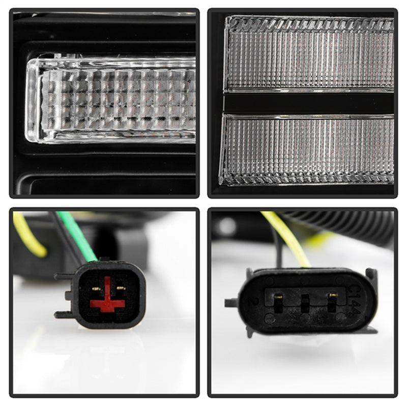 Spyder Signature 20-22 Ford F250/F350 (Halogen) Proj. Headlights - Black (PRO-YD-FS20HALSI-SEQ-BK) 5088628