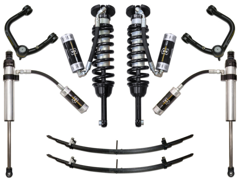 ICON 05-15 Toyota Tacoma 0-3.5in/2016+ Toyota Tacoma 0-2.75in Stg 5 Suspension System w/Tubular Uca K53005T