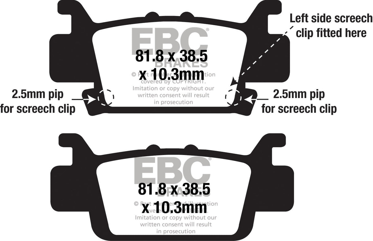 EBC Brake Pads Fa703sv Severe Duty Sv Series FA703SV