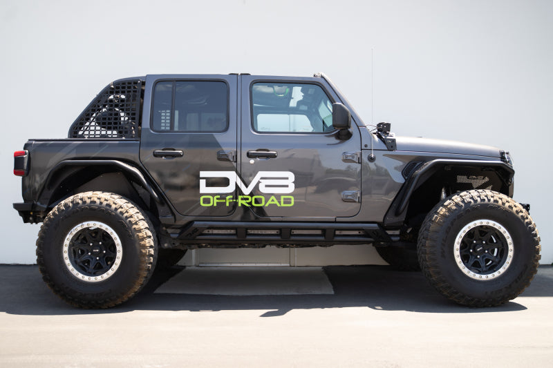 DV8 Offroad 18-23 Jeep Wrangler JL 4 Door FS-15 Series Rock Sliders SRJL-07