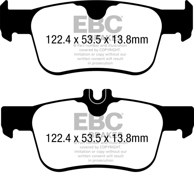 EBC 17-21 Honda Civic Hatchback Redstuff Rear Brake Pads DP32402C