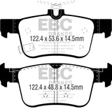 EBC 2016+ Honda Civic Coupe 1.5L Turbo Greenstuff Rear Brake Pads DP22301