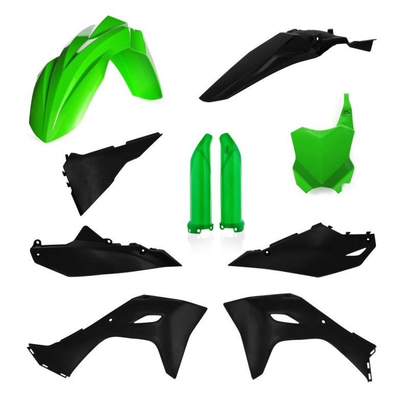 Acerbis 2024 Kawasaki KX450 Full Plastic Kit - Green/Black 2983571089